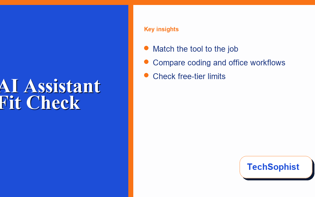 How to Compare Coding and Productivity AI Assistants in 2026